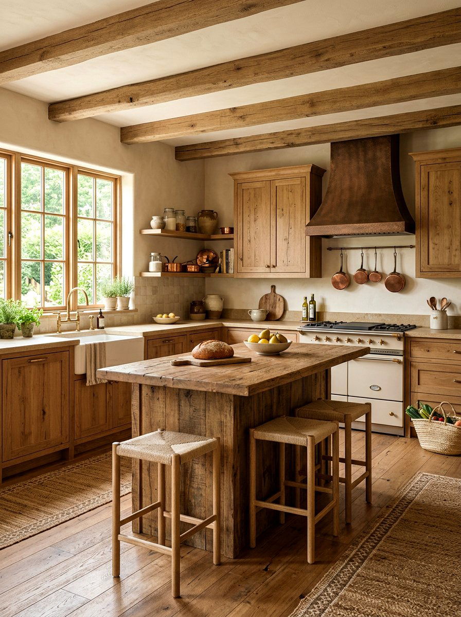 Earthy Neutral Rustic Kitchen - 30 modern rustic kitchen ideas