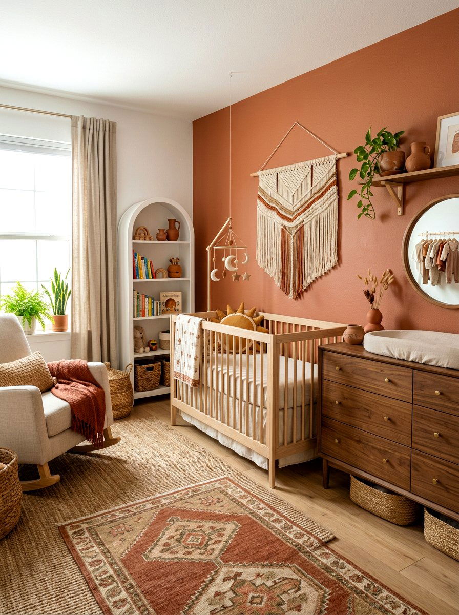Earthy Tone Neutral Nursery - 30 neutral nursery ideas