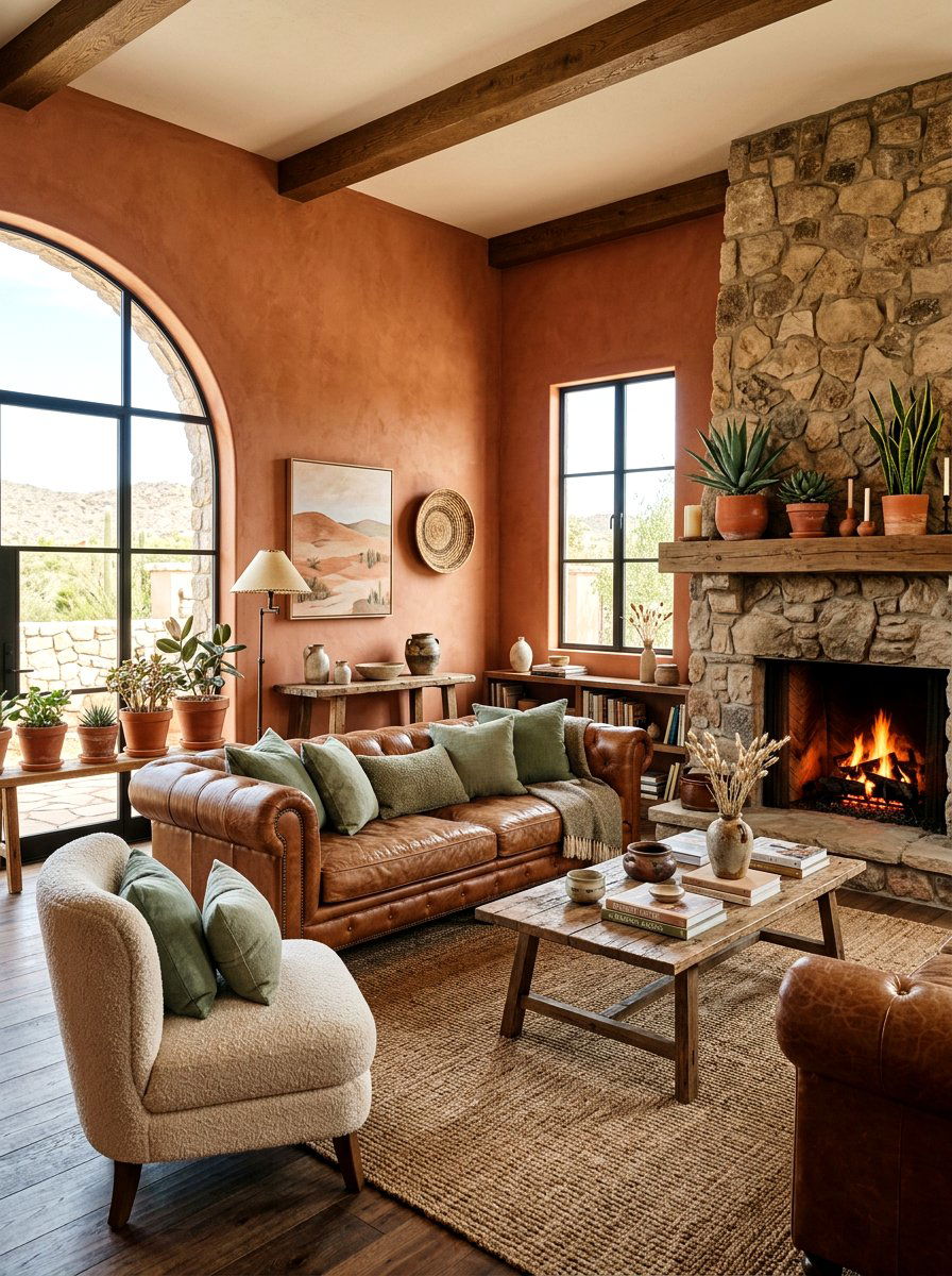 Earthy Tone Sitting Room - 30 sitting room ideas