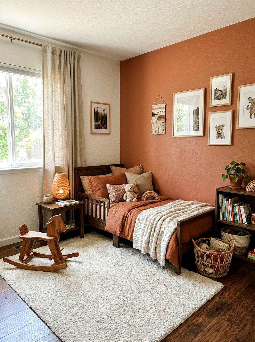 Earthy Tone Toddler Bedroom - 30 neutral toddler room ideas