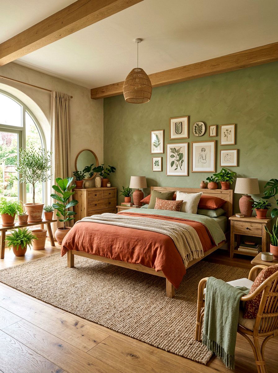 Earthy Toned Bedroom - 30 unoptimized cozy home ideas
