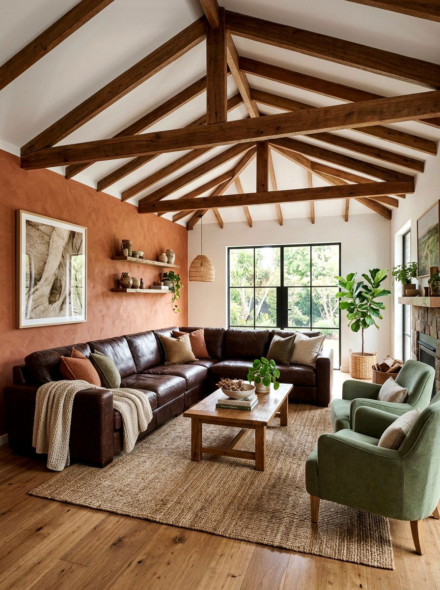 Earthy Tones - 30 trend forward living room ideas