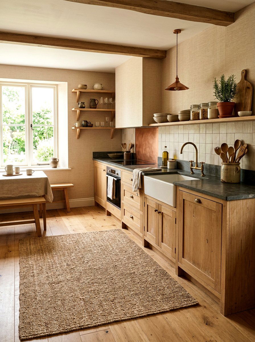 Earthy organic rental kitchen - 30 rental kitchen glow up ideas