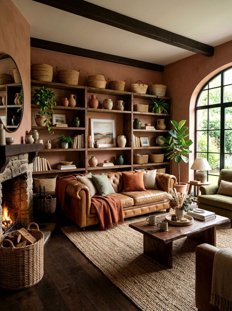 Earthy tone living room - 30 warm neutral living room ideas