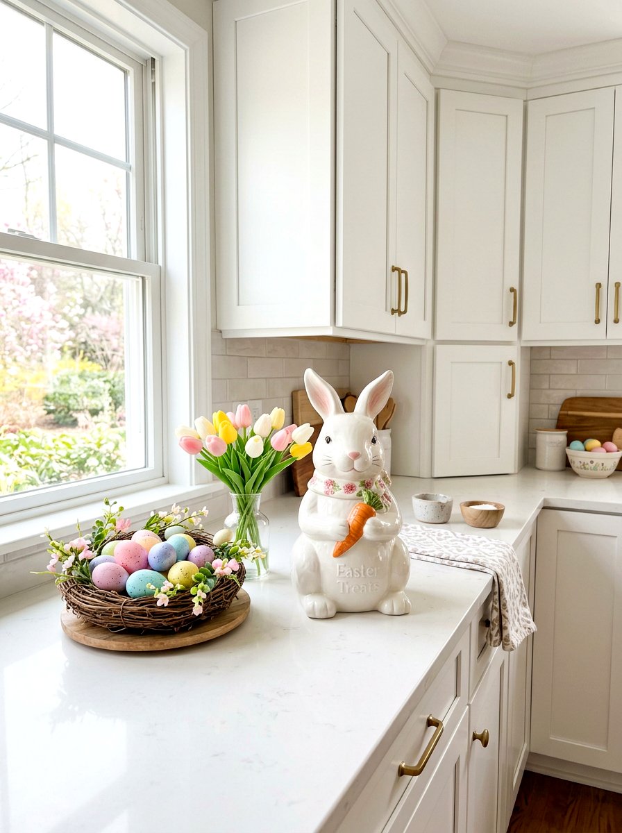 Easter Bunny Kitchen - 30 spring kitchen decor ideas