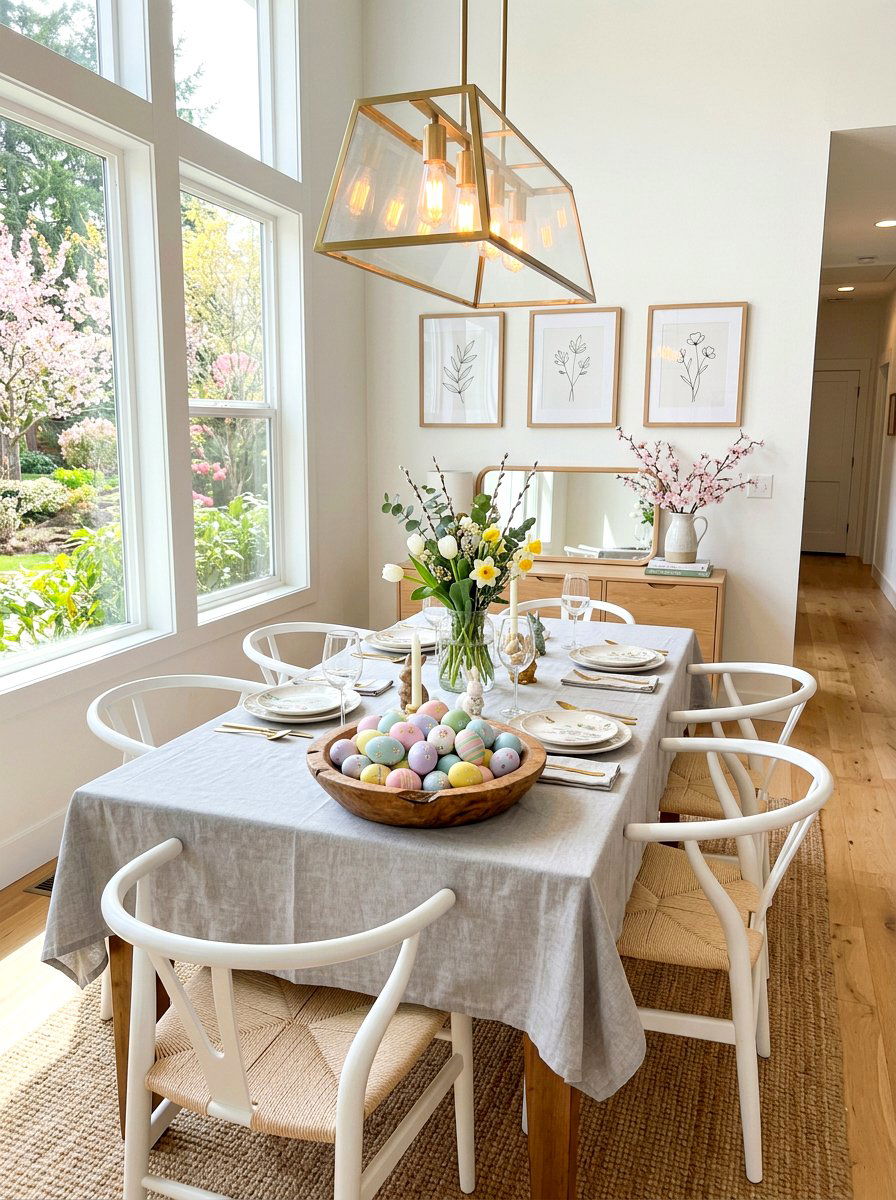 Easter Egg Decor - 30 spring dining table ideas