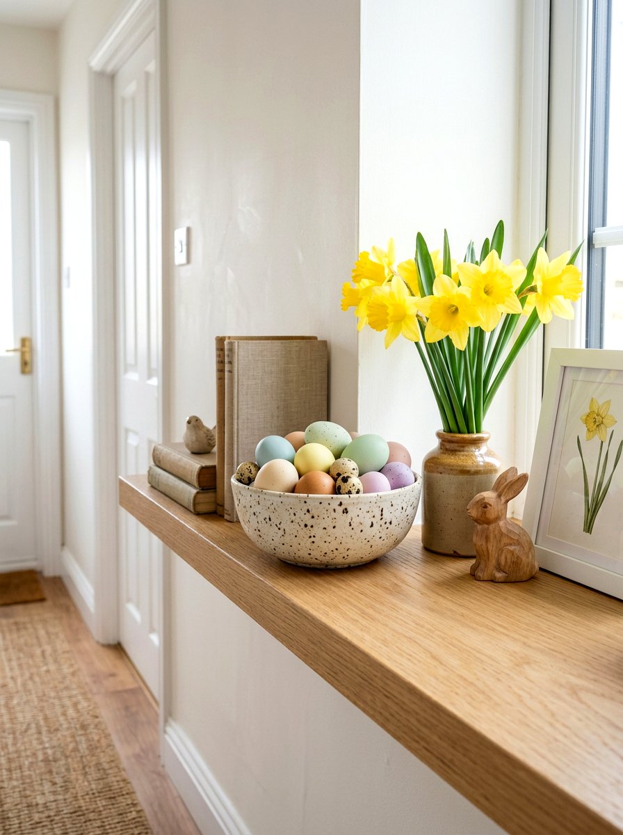 Easter Egg Shelf Display - 30 spring shelf styling ideas aesthetic