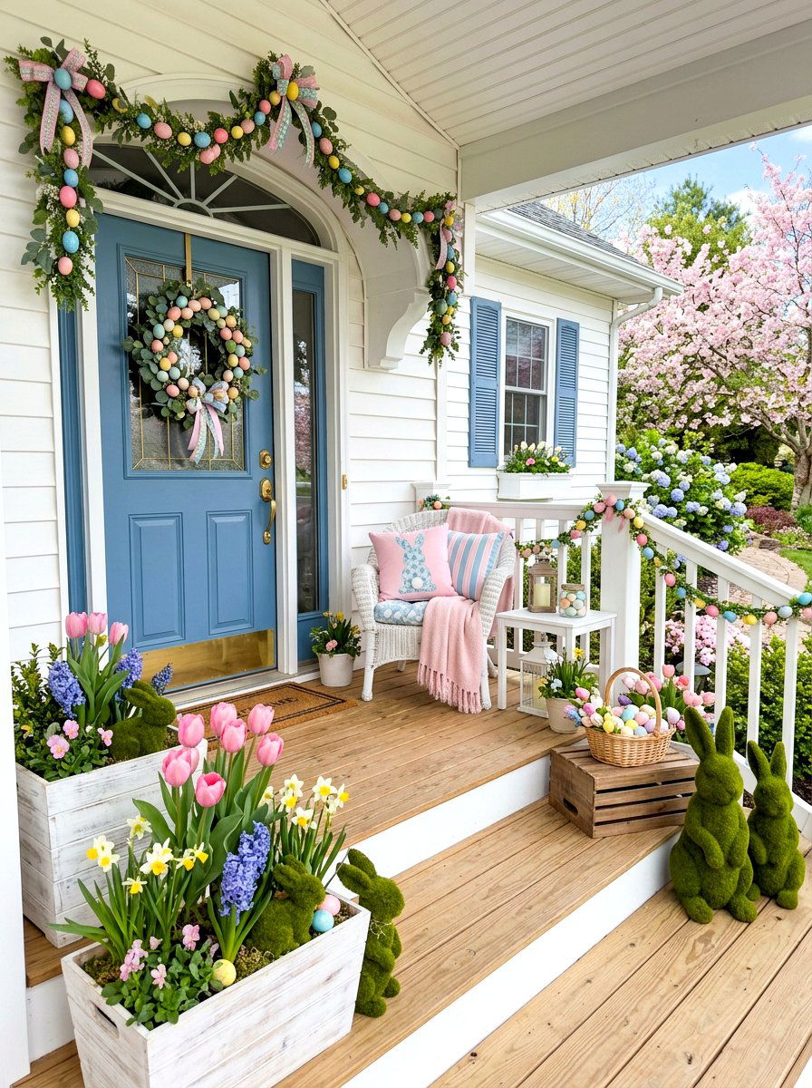 Easter Porch Decor - 30 holiday porch decor ideas
