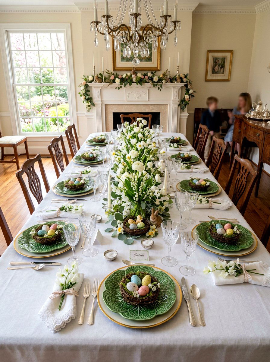Easter Sunday Table - 30 lettuce plate dining ideas
