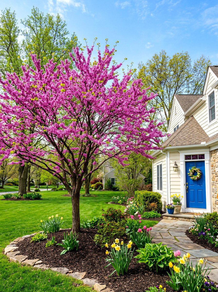Eastern Redbud - 30 front yard tree ideas