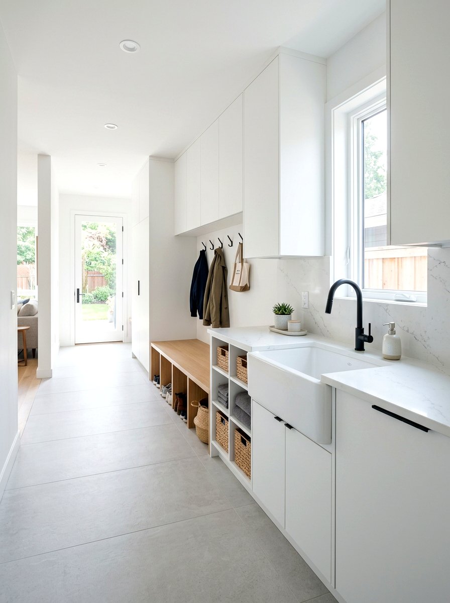 Easy Clean Mudroom Surfaces - 30 pet friendly mudroom ideas