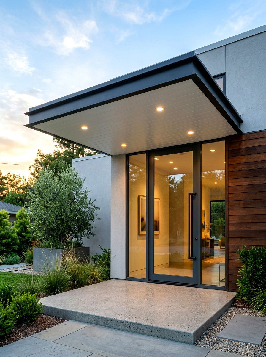 Eave Recessed Lighting - 30 outdoor structure lighting ideas