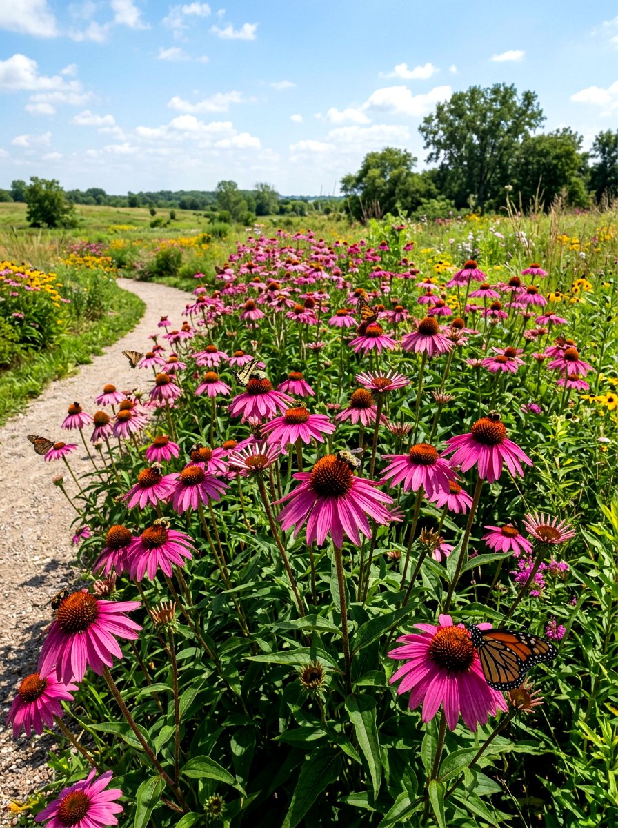 Echinacea Garden - 30 tea herb garden ideas