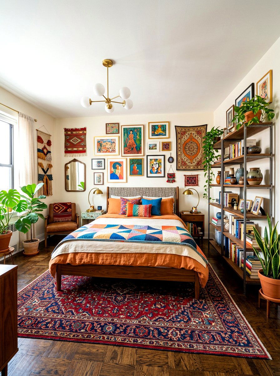 Eclectic Bedroom - 30 viral bedroom decor ideas