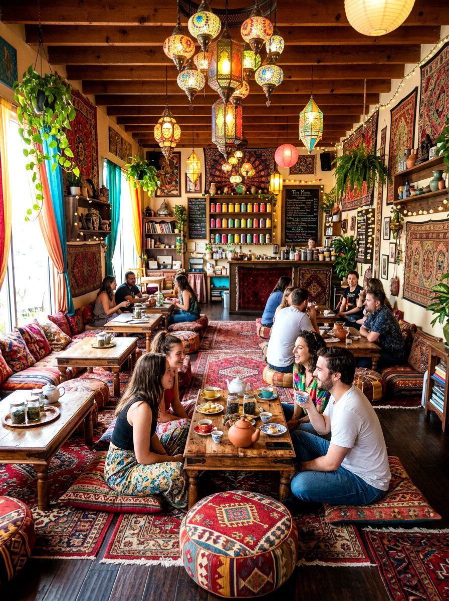 Eclectic Bohemian Tea Room - 30 English tea room ideas