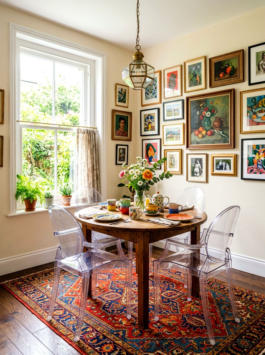 Eclectic Breakfast Nook - 30 window breakfast nook ideas