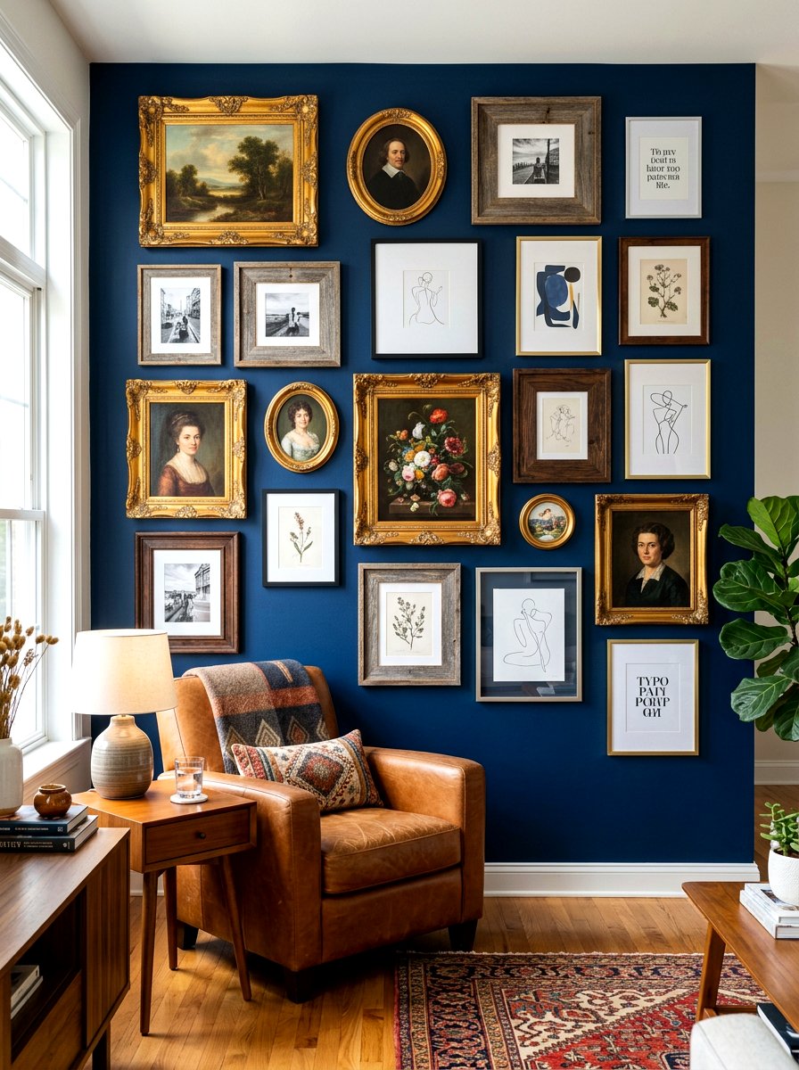 Eclectic Frame Mix - 30 maximalist art wall ideas