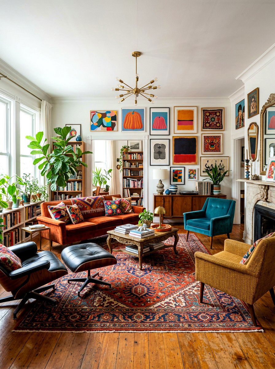 Eclectic Living Room - 30 viral living room decor ideas