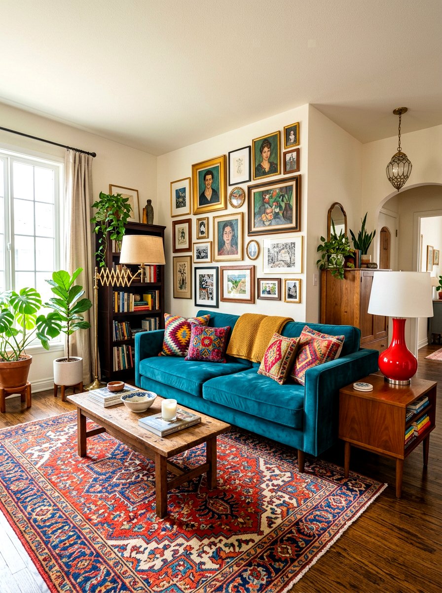Eclectic Living Room Decor - 30 lamp lit living room ideas
