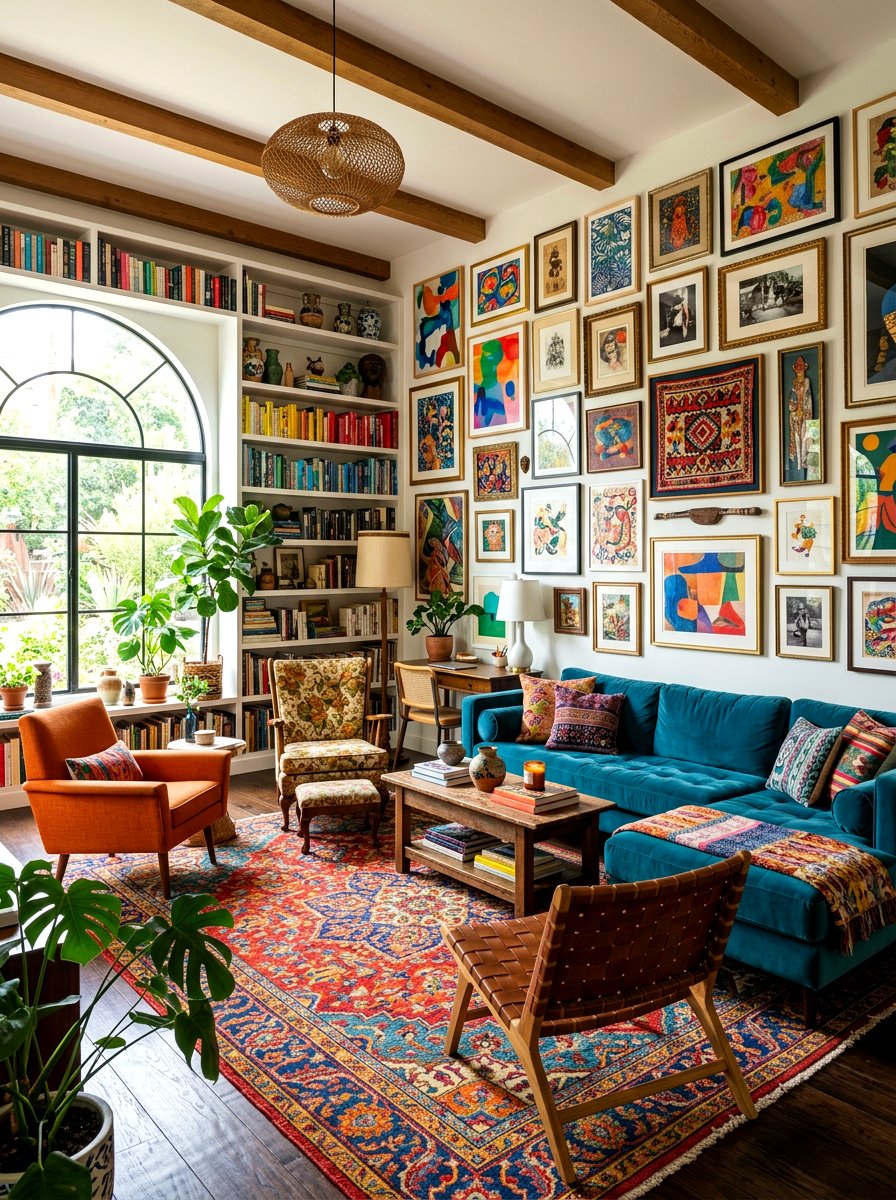 Eclectic Living Room Interior - 30 L shaped living room ideas