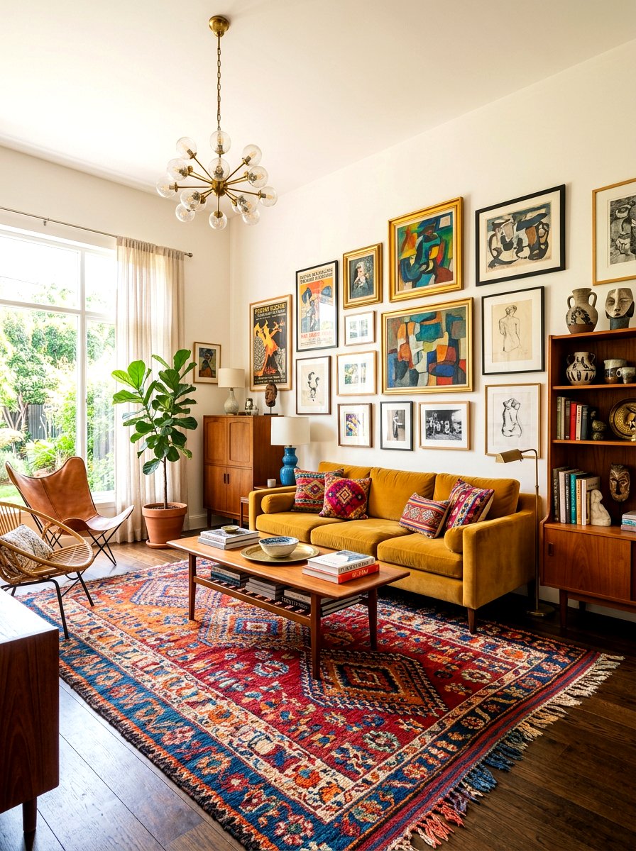 Eclectic Living Room - 30 cozy living room ideas