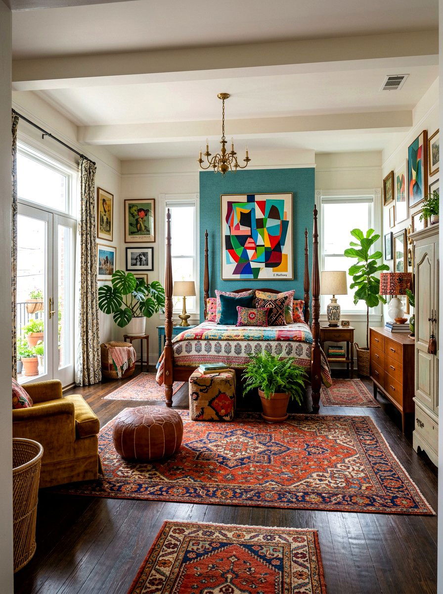 Eclectic Master Suite - 30 luxury master suite ideas