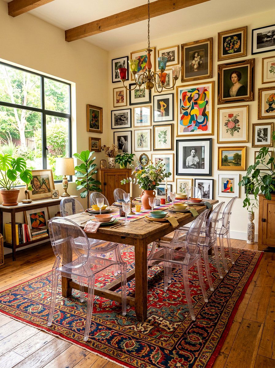 Eclectic Mix Dining Room - 30 editorial dining room ideas