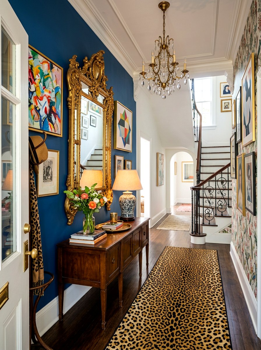 Eclectic Mix Mirror Foyer - 30 antique mirror foyer ideas