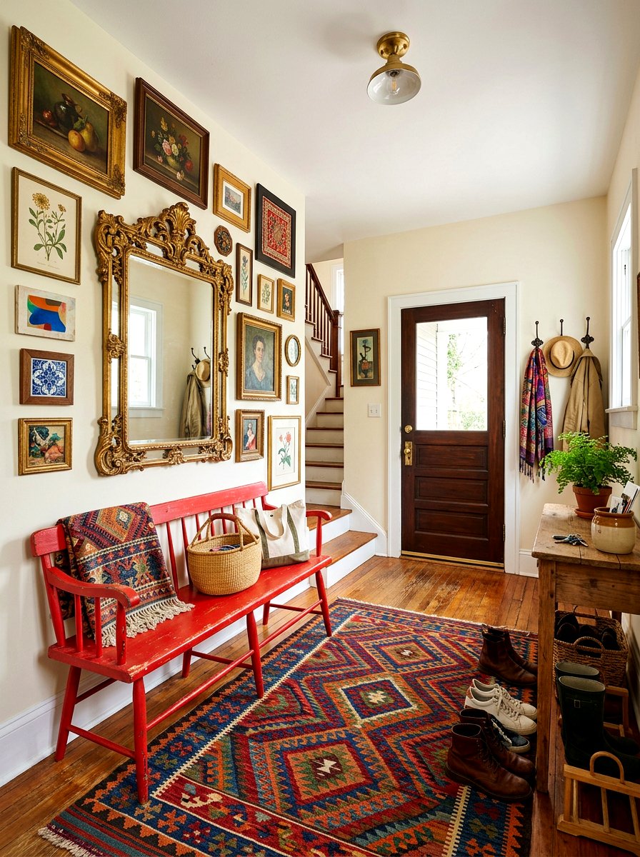 Eclectic Small Mudroom - 30 small mudroom ideas