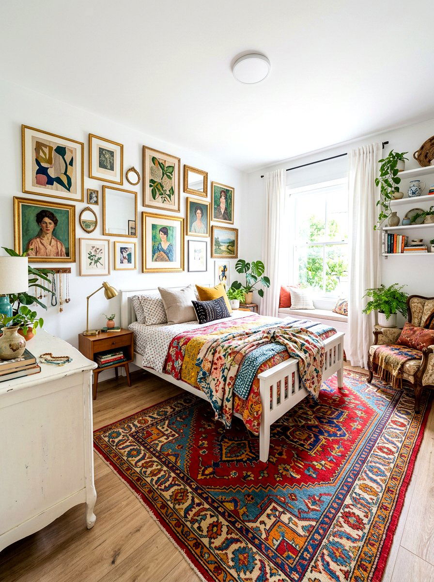 Eclectic White Bedroom - 30 white bedroom ideas