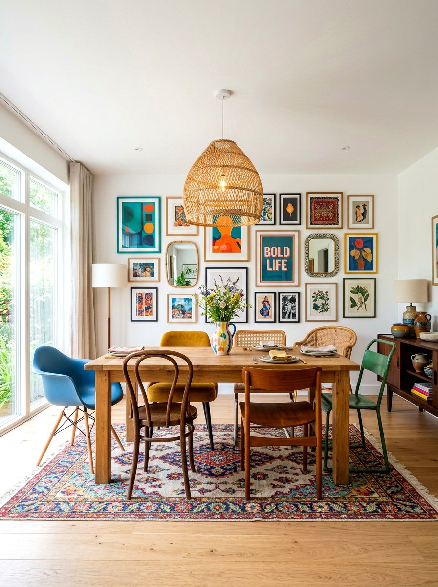 Eclectic rectangular dining room - 30 rectangular dining room ideas