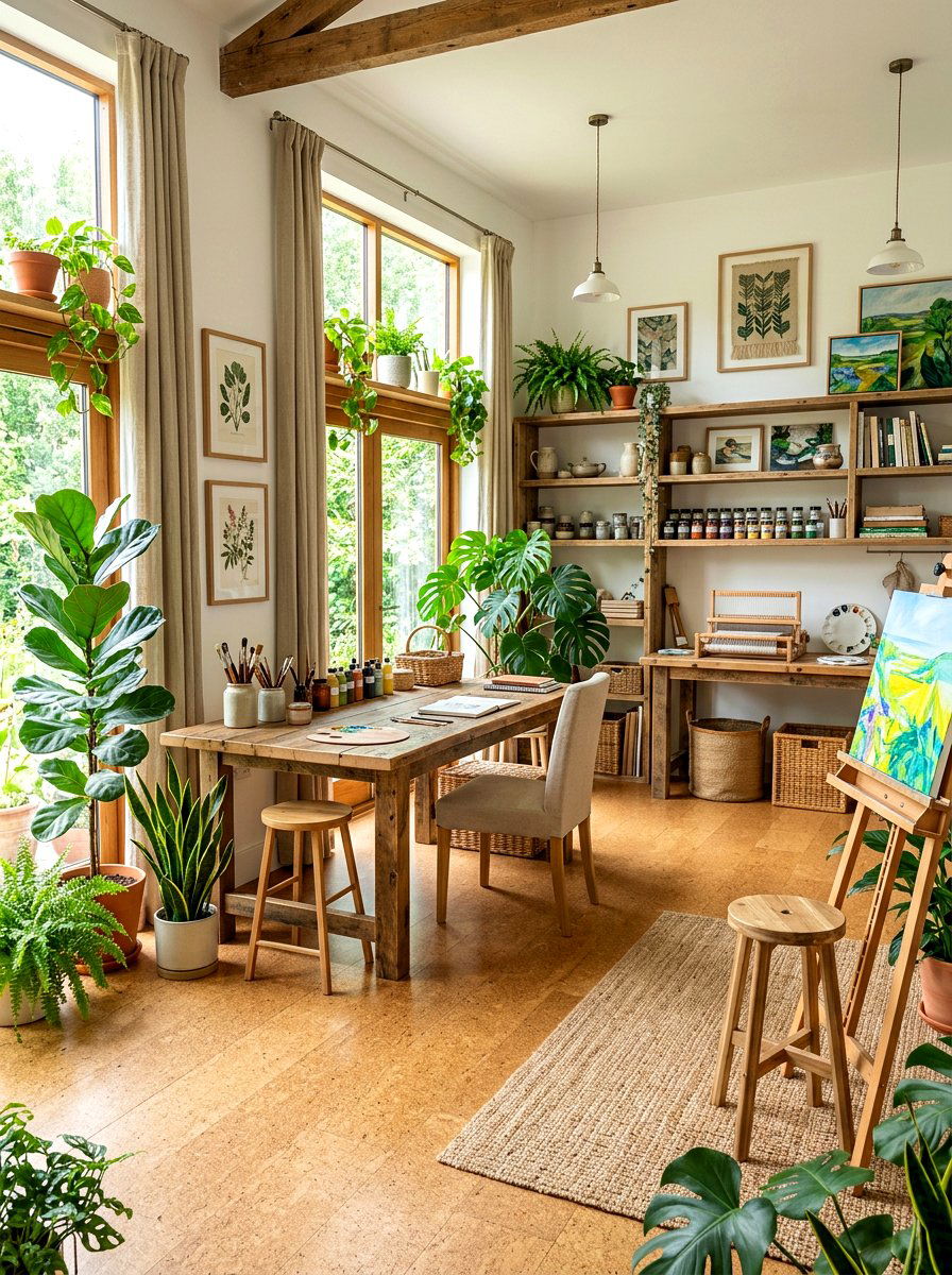 Eco Friendly Art Studio - 30 art studio room ideas