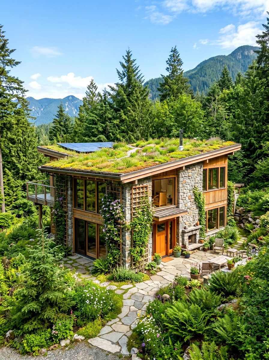 Eco Friendly Mountain House - 30 mountain house exterior ideas