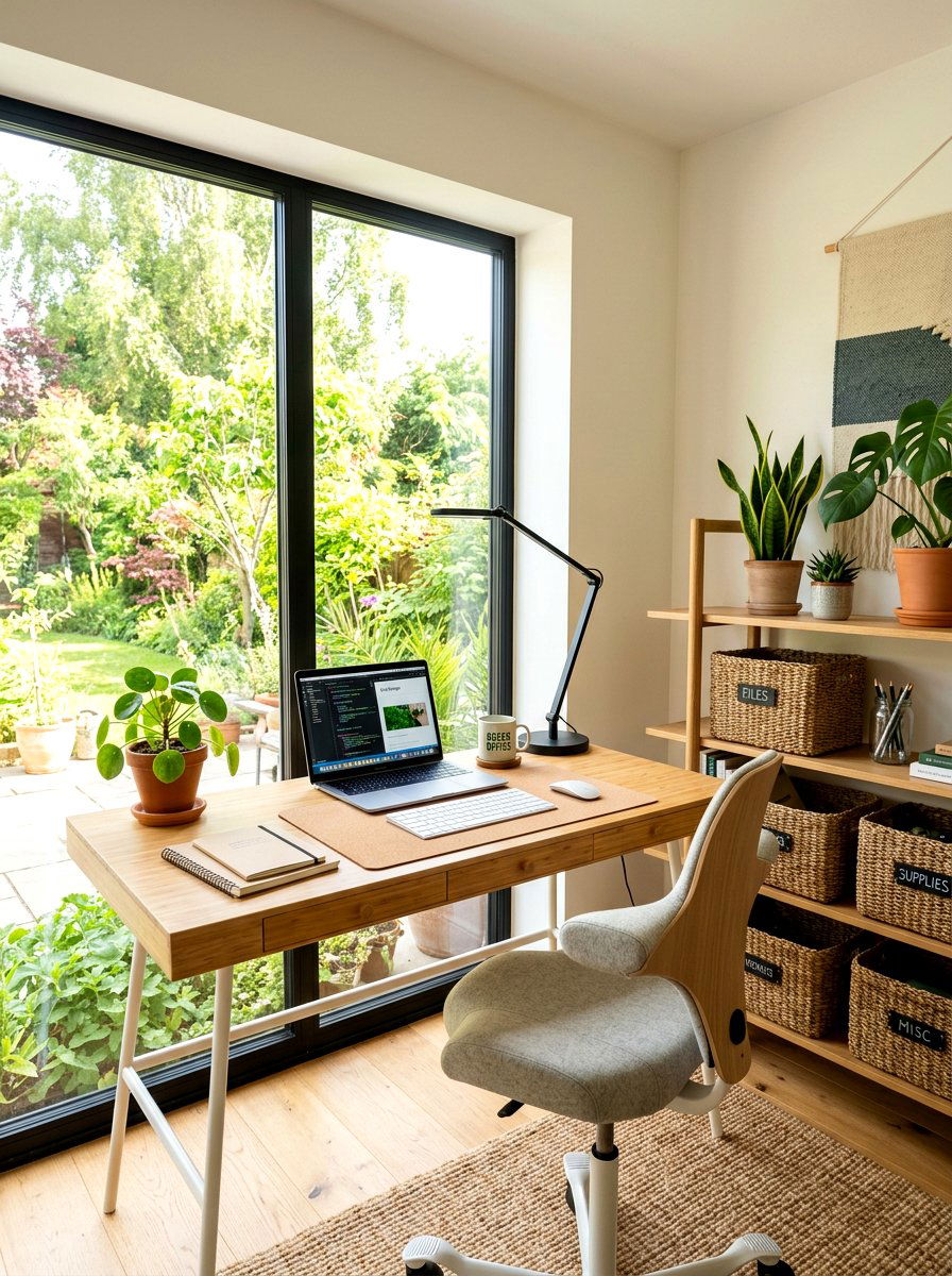 Eco conscious home office - 30 low waste home ideas
