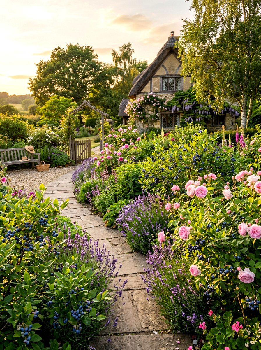Edible Blueberry Landscape - 30 blueberry garden ideas