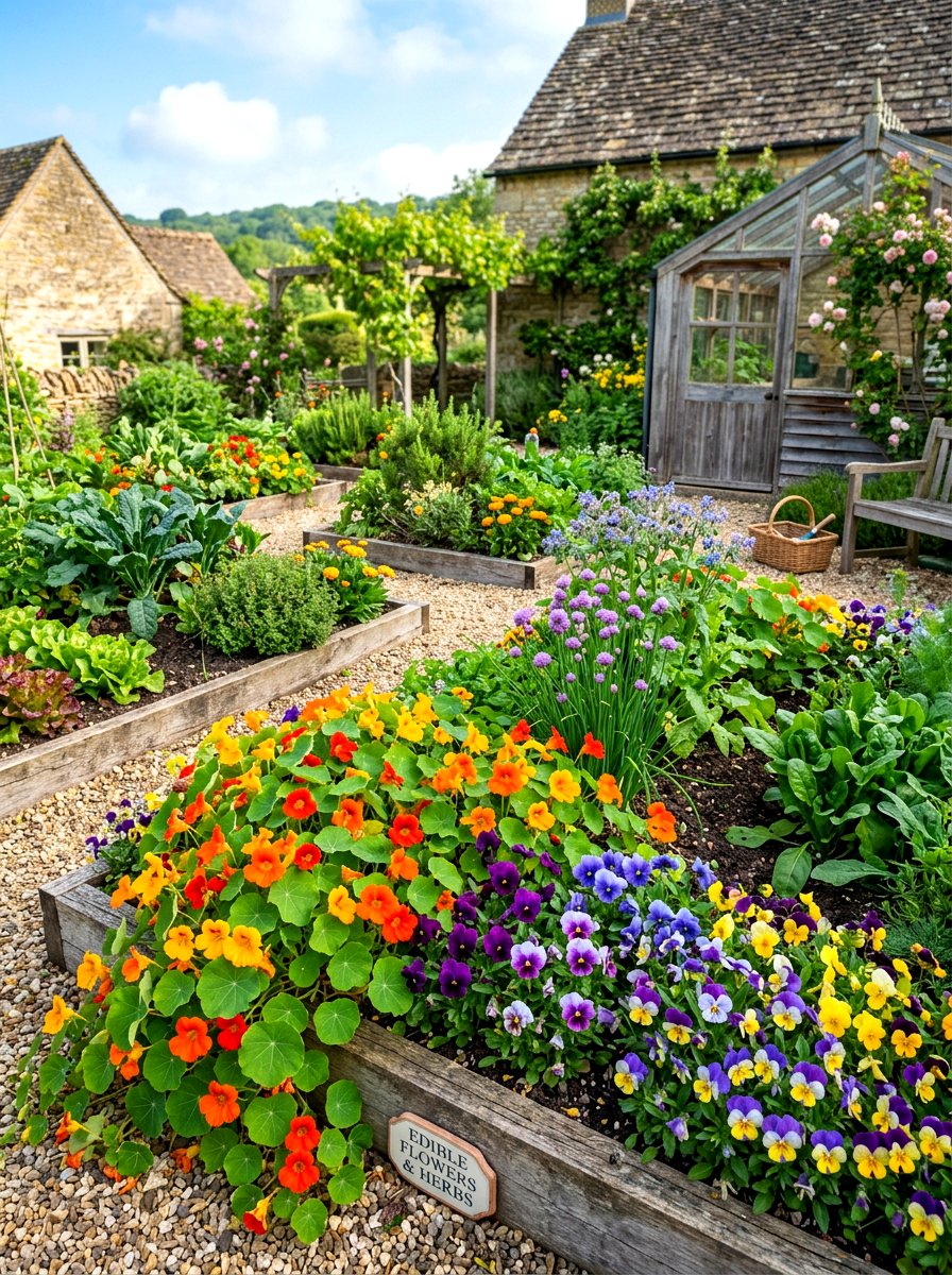Edible Flower Garden - 30 flower garden ideas