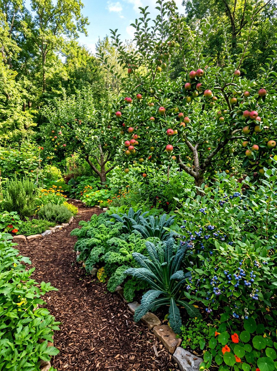 Edible Forest Backyard - 30 naturalistic backyard ideas