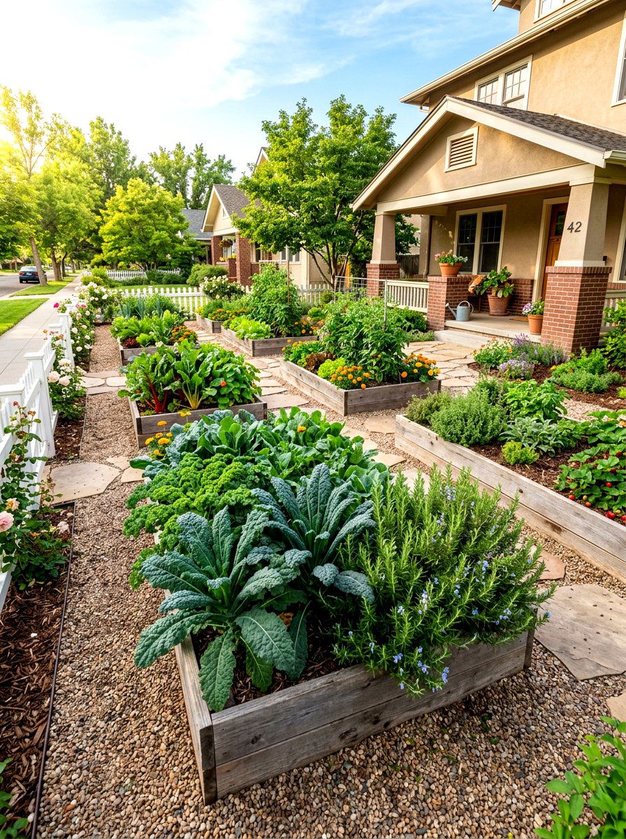 Edible Front Yard Garden - 30 simple front yard ideas