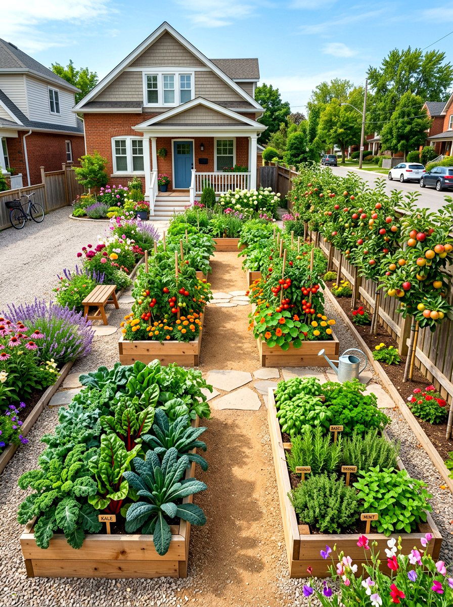 Edible Front Yard - 30 front yard ideas