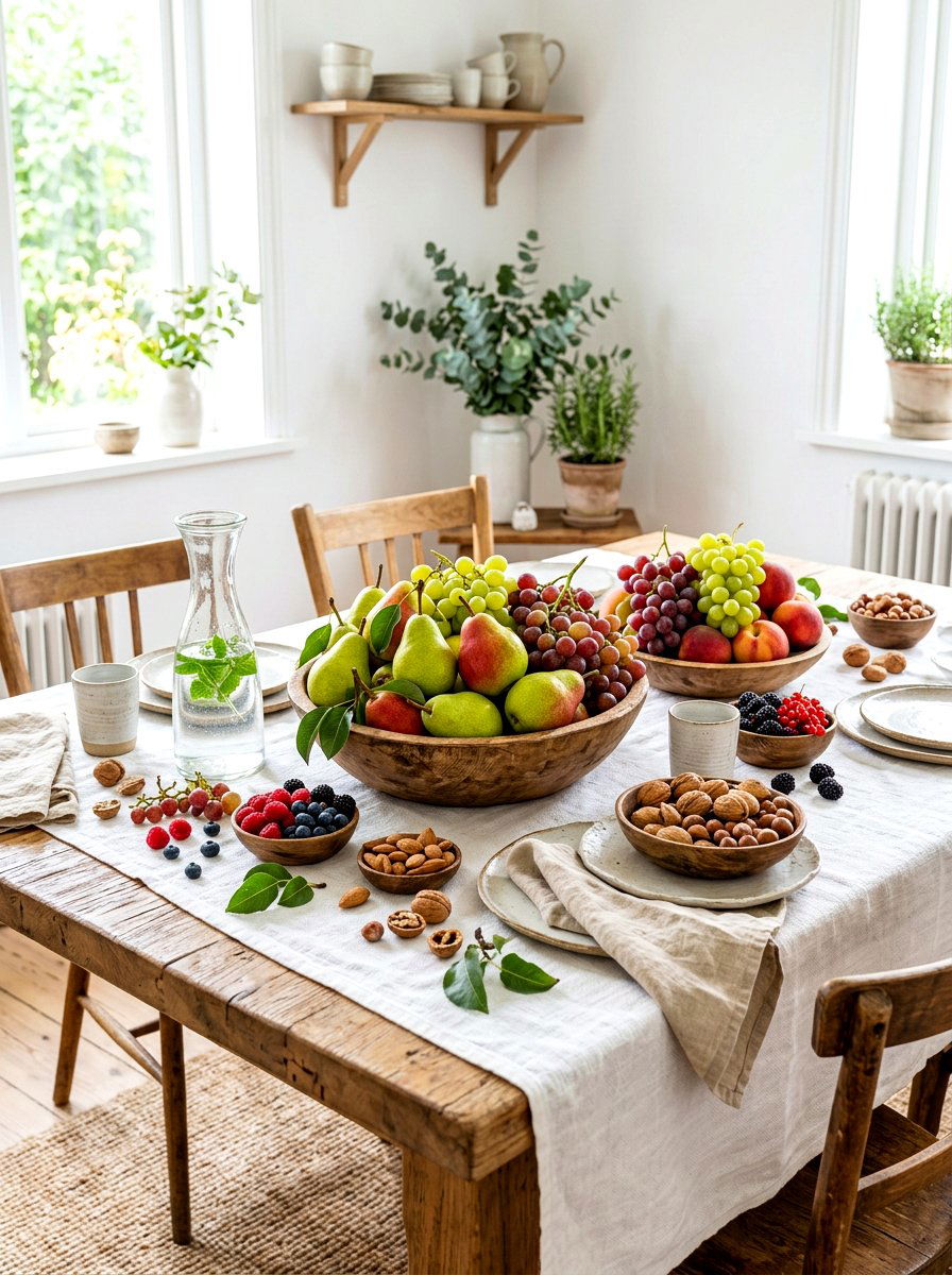 Edible Fruit Table Centerpiece - 30 Thanksgiving table decor ideas