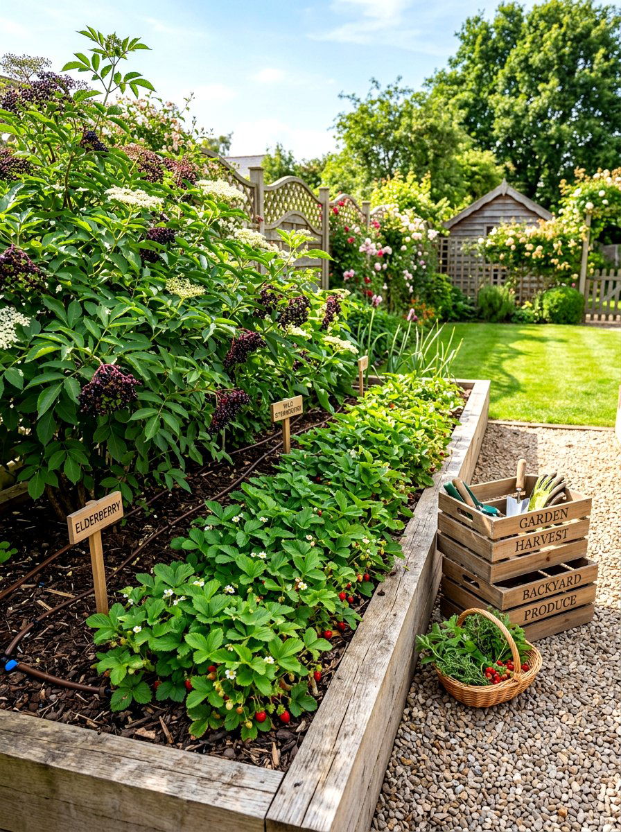 Edible Garden - 30 native wildflower backyard ideas