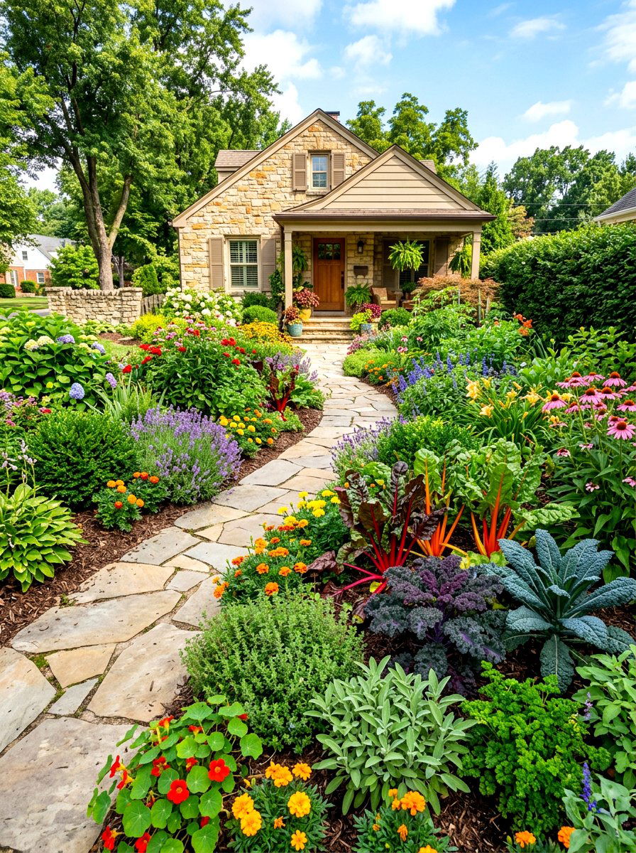 Edible Landscaping - 30 organic vegetable garden ideas