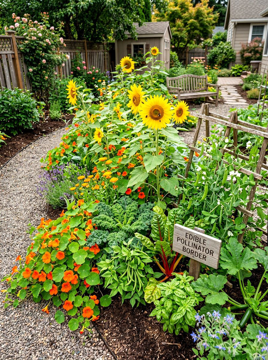Edible Pollinator Border Ideas - 30 pollinator border ideas