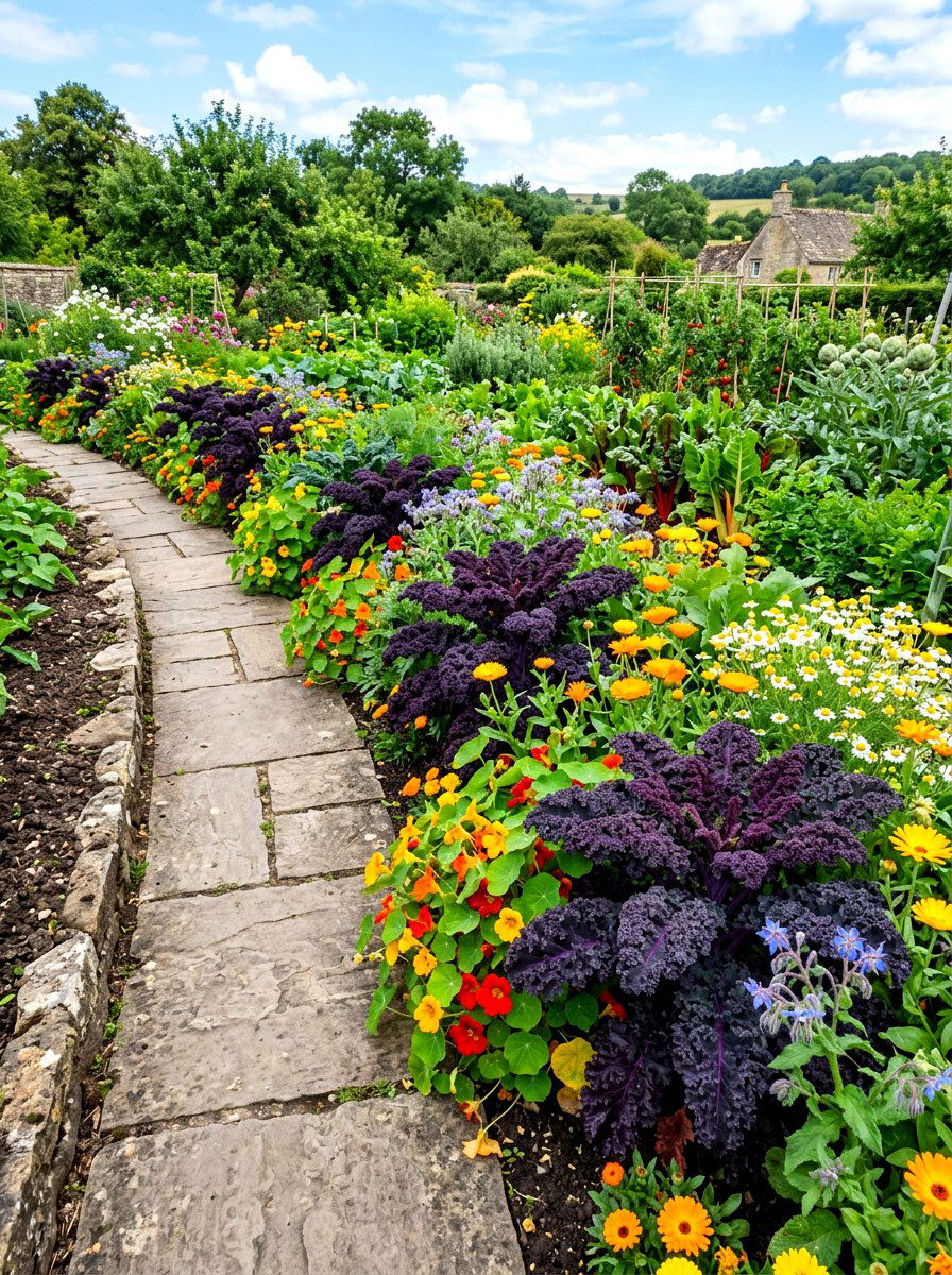 Edible Vegetable Garden Border - 30 small vegetable garden ideas