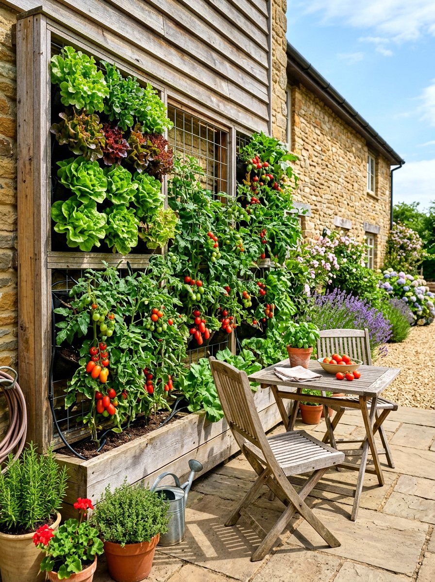 Edible Vegetable Wall - 30 living wall ideas