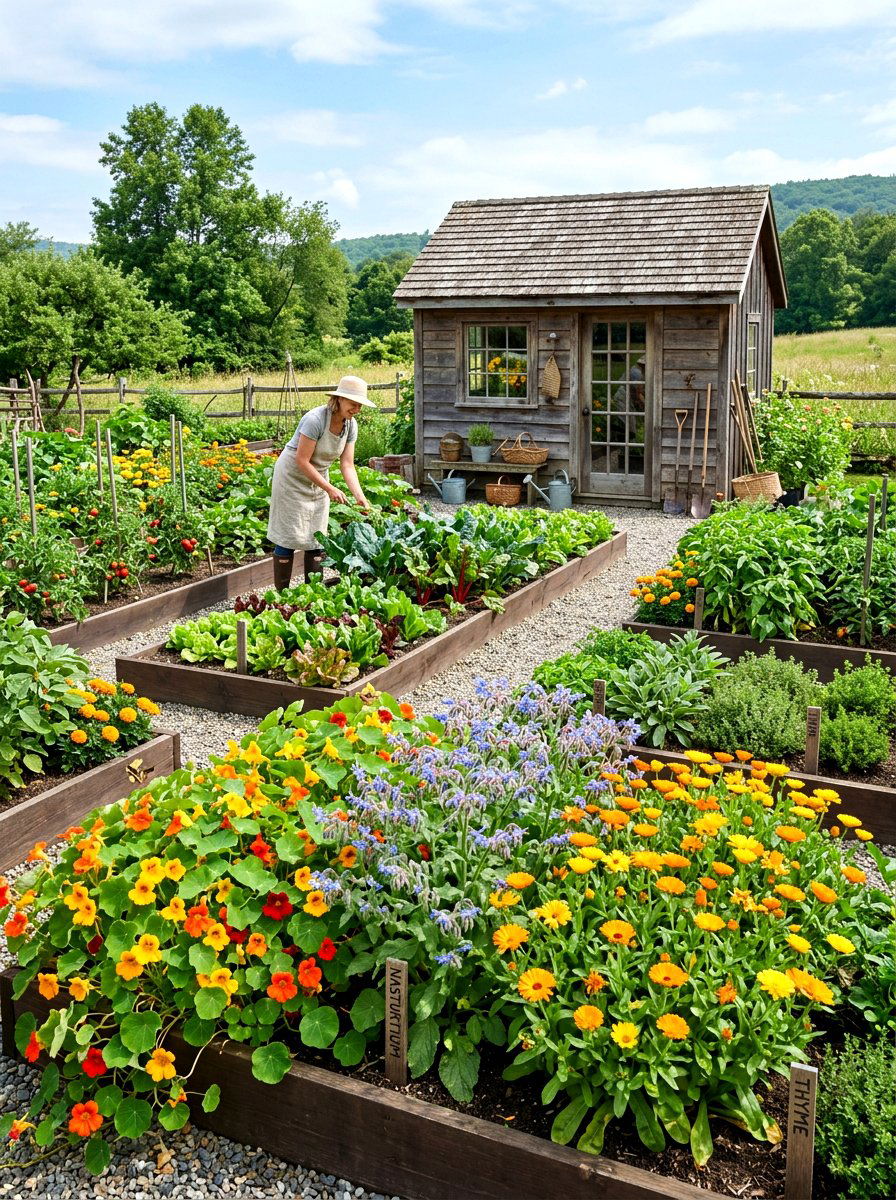 Edible Wildflower Garden - 30 wildflower garden ideas