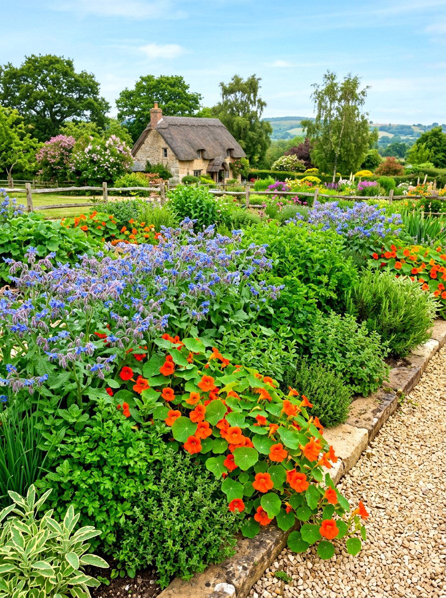 Edible flower herb garden - 30 herb garden ideas