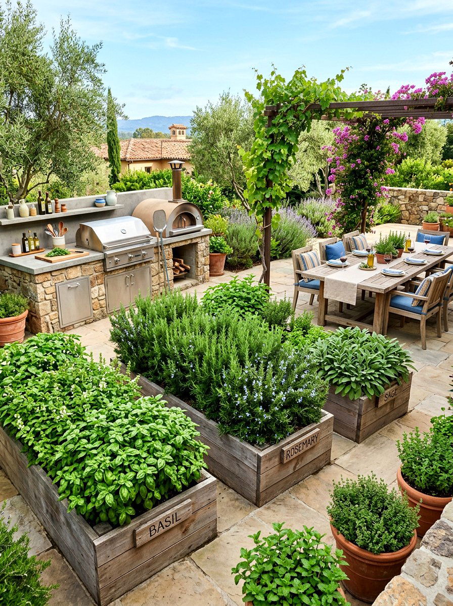 Edible herb garden - 30 sensory garden ideas