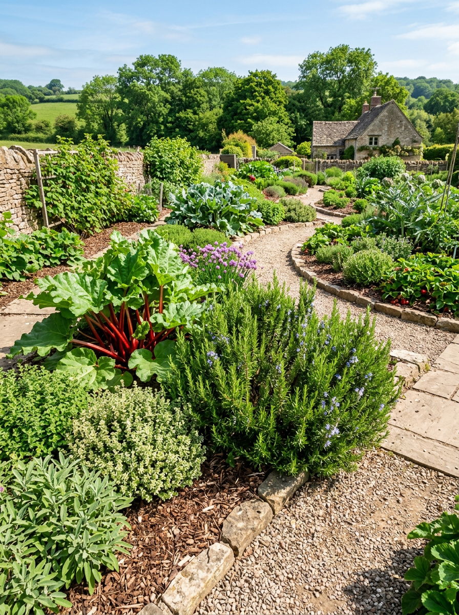 Edible perennial garden - 30 perennial flower bed ideas