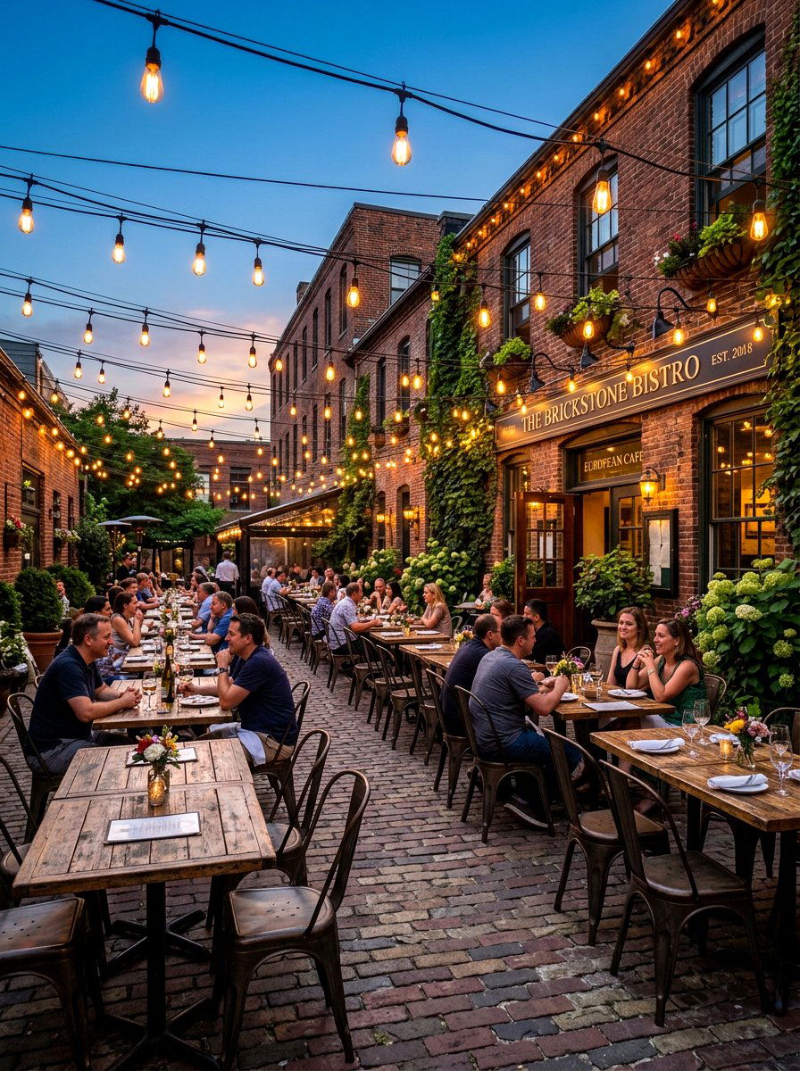 Edison Bulb Bistro - 30 cozy outdoor lighting ideas